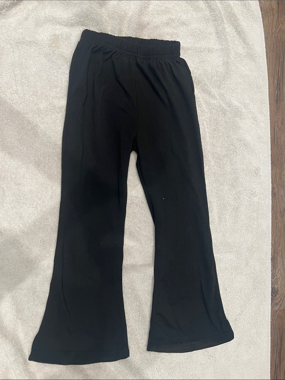 SHEIN Black Girls Flare Leggings